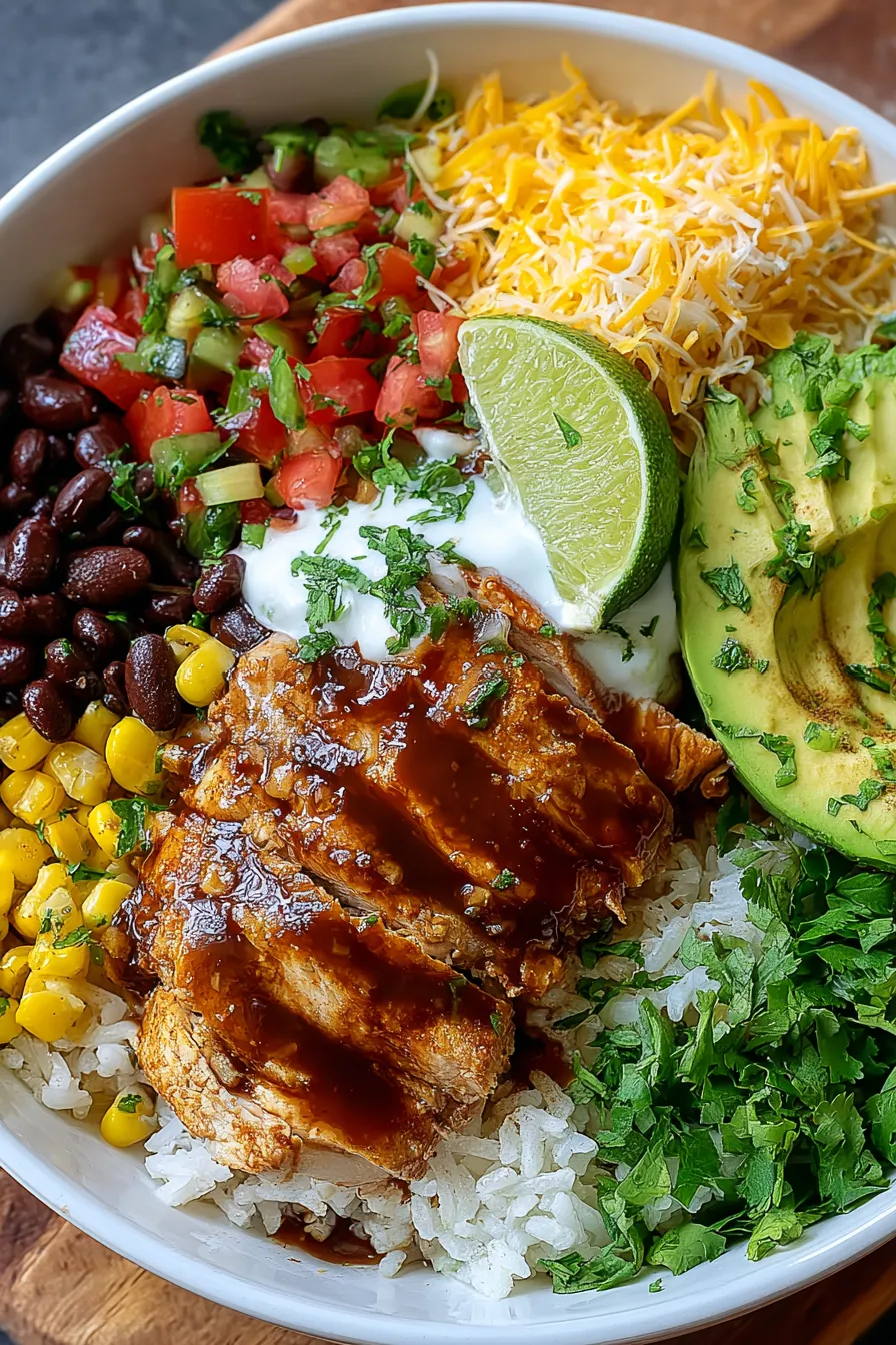 Customizable Chicken Burrito Bowls: Healthy & Versatile Meal Prep